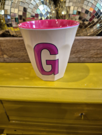 Medium Alphabet Cup Plain G (r)