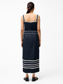 Cambria Cotton RicRac Dress Black 71YFM