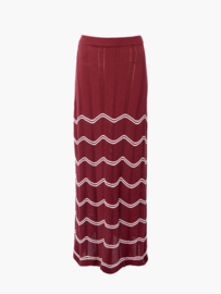 Trudy Crochet Skirt Burgundy 73YNO