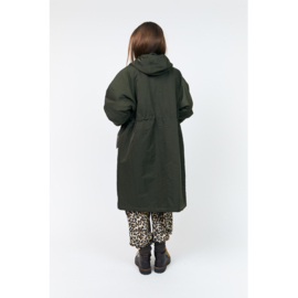 Shea Coat Long Dark Green