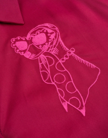 Bonne Blouse Beet Red