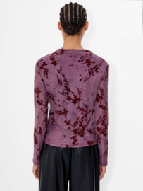 Kenny Mesh Velvet Devore Top