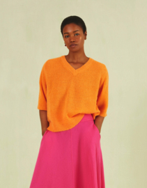 LAATSTE Kigelia Short Sleeves Pullover Melon S25WKN3040 MAAT S