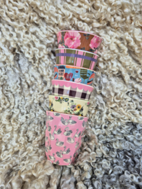 Melamine Cup Medium Check Print