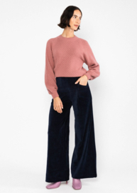 High Waist Trousers Soft and Fitted Everything in Fun Fair Blue