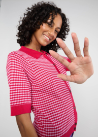 LAATSTE Petite Poloette Mixed Dots Rose Red 001251-142-01524 MAAT M