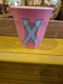 Medium Alphabet Cup Plain X (r)