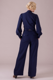 LAATSTE The Miss Fancy Pants Jumpsuit Midnight Crepe Twill MAAT 40