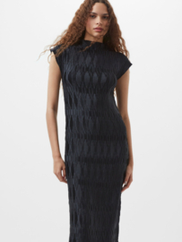 Moira Pleated Dress Navy 71YHT