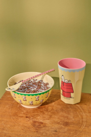 Melamine Cup with Cream Snoopy Print Tall