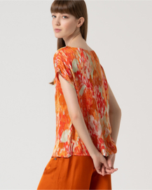 Printed Satin Tee 515TAKI025