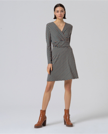 Short Elastic Crossover Dress Bottle Green 555OMFO01712