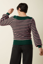 Erin Top Flora Pine Green 09823