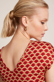 LAATSTE Mira Dress Touche True Red 09459-651 MAAT S
