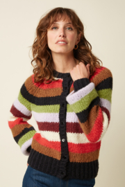 Raglan Cardi Campo Knit Stripe