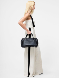 Mara Vinnie Pinstripe Suiting Jumpsuit Sandshell/Black