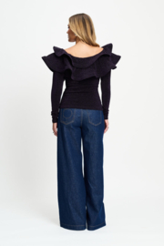 Top Billie Shimmer Dark Plum
