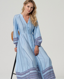 Long Shirt Dress Sky Blue