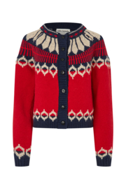 Clare Knit Cardigan Red