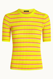 Agnes Rib Top Neon Yellow 09654-095