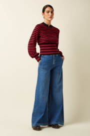Flavia Top Berry Chili Red