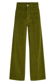 LAATSTE Paige Pocket Pants Baby Cord Posey Green 10752 MAAT 38