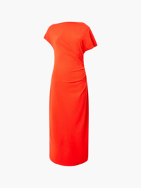 Valetta Off Shoulder Midi Dress Scarlet Red 71YDO
