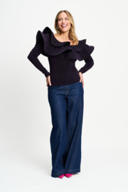 Top Billie Shimmer Dark Plum