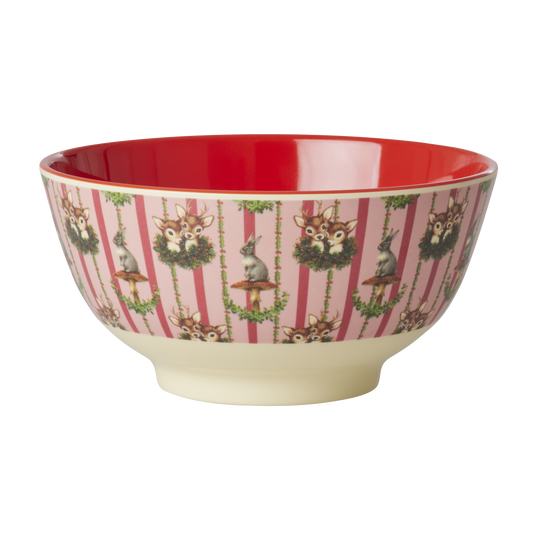 Melamine Medium Bowl Sweet Forest Print