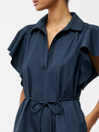Cambria Cotton Belted Dress Navy 71YPR