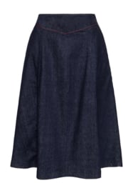 Western swing Skirt Dark Blue Wash QKI27010 700