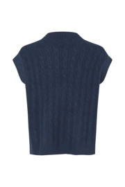 Finn Knit Vest Dark Navy