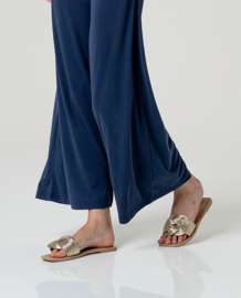 LAATSTE Wide Leg Pants Navy Blue MAAT M