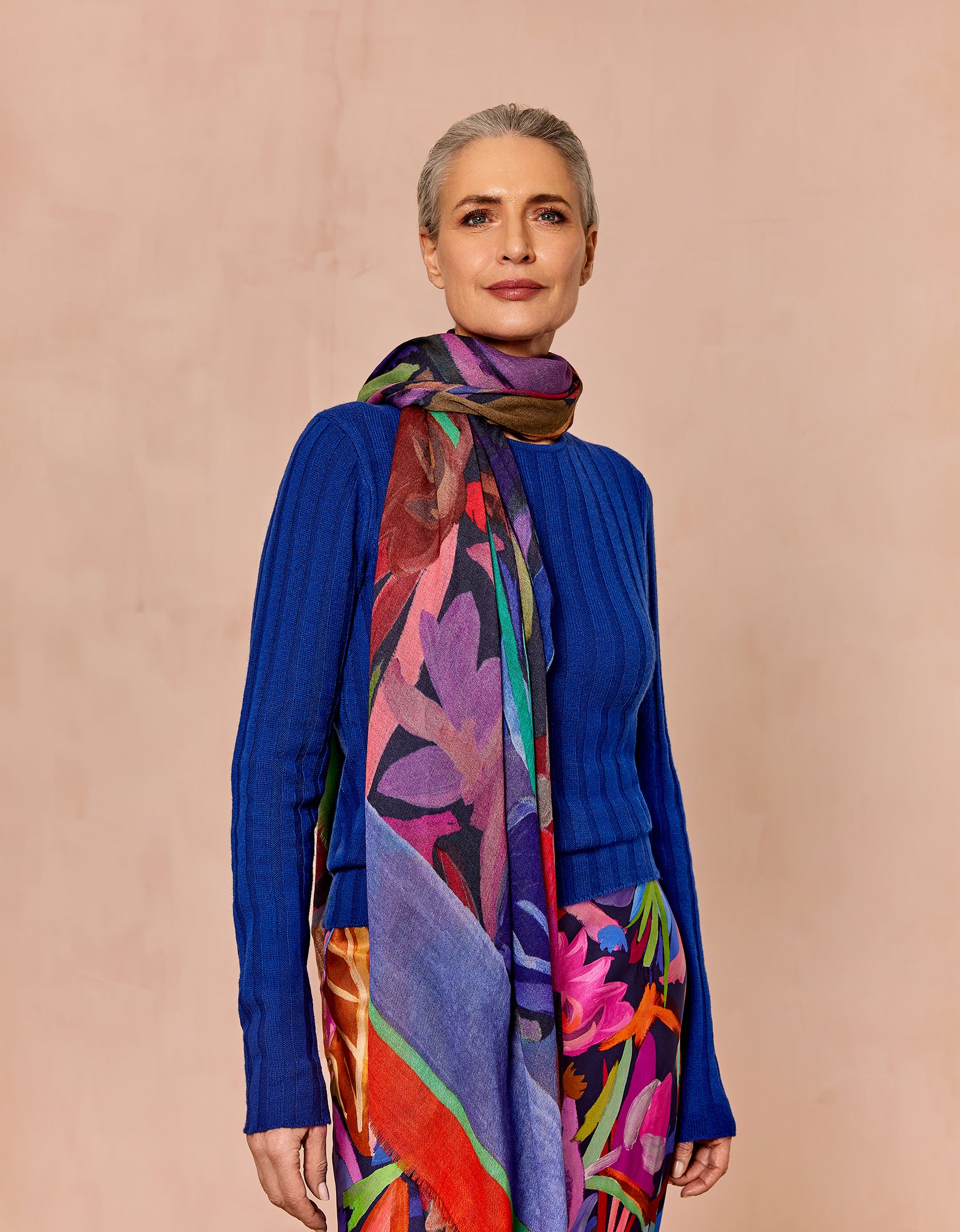 Katrien Knitted V Pullover Mazarine Blue