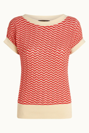 Boatneck Top Tide Fire Red 09655-653
