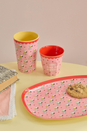 Melamine Cup with Pink Snoopy Print Tall