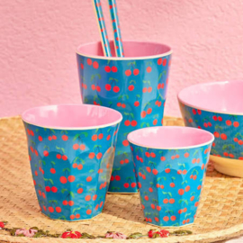 Melamine Tall Cup Cherry Love Print