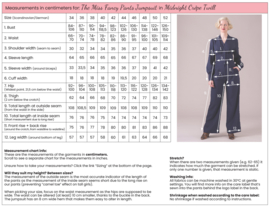 LAATSTE The Miss Fancy Pants Jumpsuit Midnight Crepe Twill MAAT 40