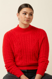 Nilde Top Leon Fiery Red