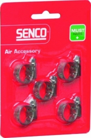 Senco slangklemmen set 5-delig 10-16mm