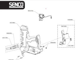 Onderdeel Senco YK0848EU Fusion F15/ FN65DA