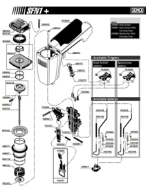 Onderdeel Senco FA0151 Latch Assy. (SFN1)