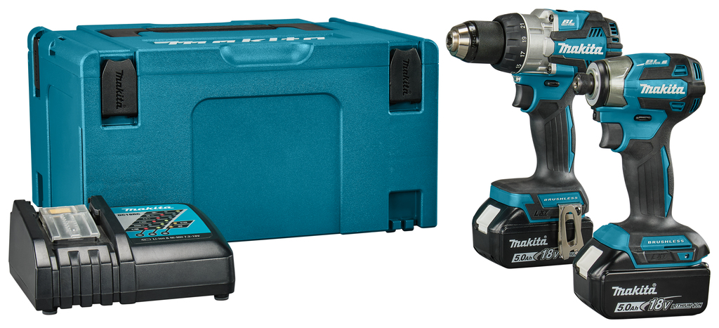 Makita combiset 5,0 Ah accu (2 st), DDF489, DTD173 in Mbox