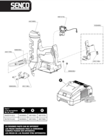 Onderdeel Senco KB6616EU Screw