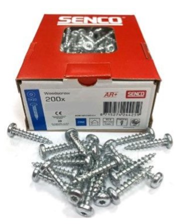 Houtbouwschroef AR+ Bolkop 3,0 x 12 verzinkt torx doos a 200 stuks