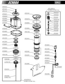 Onderdeel Senco APCB0502 Cylinder Ring (SCN58A)