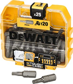 DeWALT Bits T20 x 25mm Tough Case a 25 stuks