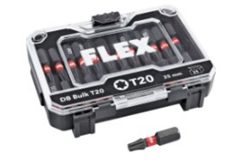FLEX Bits DB Bulk T20 x 25mm Tough Case a 25 stuks