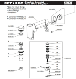 Onderdeel Senco EA0244EU Piston Assembly