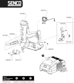 Senco mounting bracket Fusion F16 - 20°